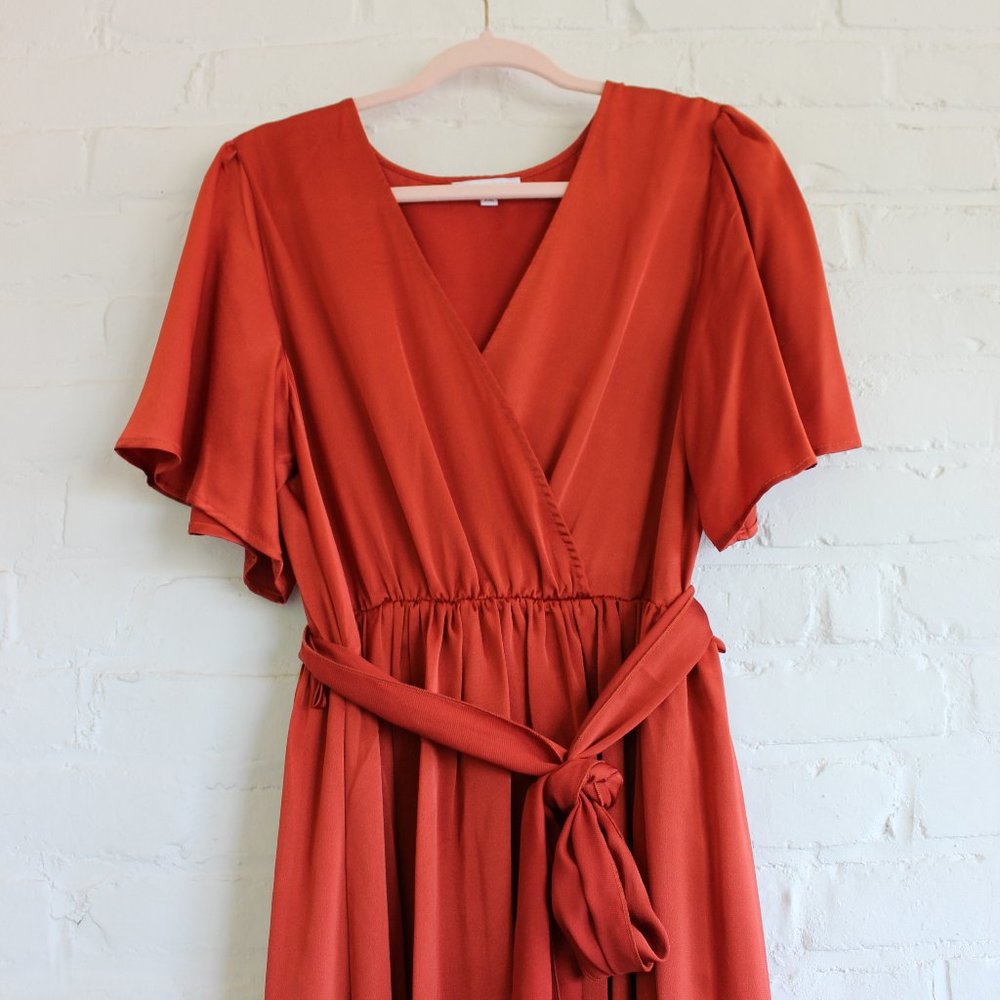 Baltic Born Sicily dress in rust
